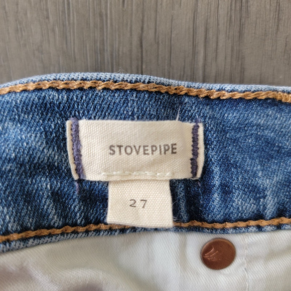 Madewell Stovepipe Jeans Medium Wash High Rise Size 27 - Picture 6 of 13